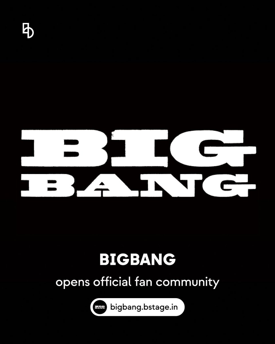bstage_'s tweet image. 📢 BIGBANG is on b.stage!
🔗bigbang.bstage.in

빅뱅 비스테이지 오픈🎉
비스테이지에서 빅뱅의 모든 것을 가장 먼저 만나보세요!

#빅뱅 #BIGBANG #비스테이지 #bstage