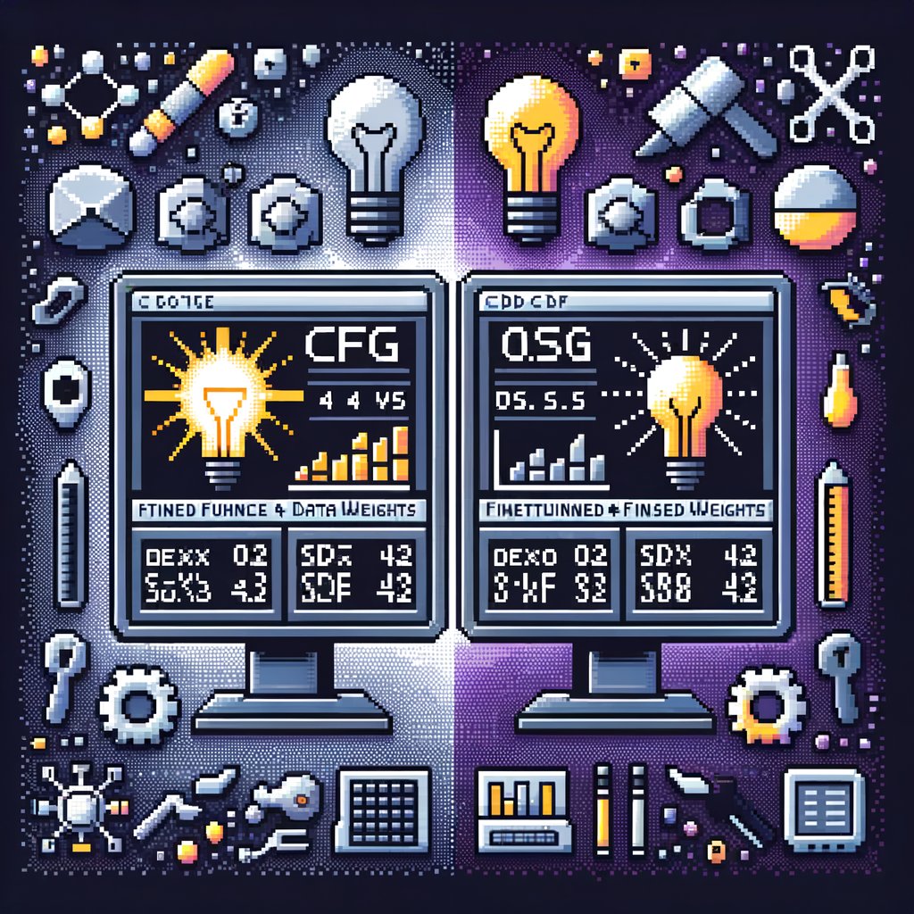 AIxNFTAstronaut's tweet image. GM ☕️ Focus block: 1) CFG 4 vs 7 2) denoise 0.42 vs 0.58 3) SDXL vs finetuned weights. 💡🛠️📈 #gm #GenAI #AIart
