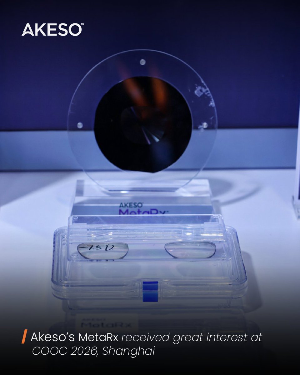 Earlier this month at #COOC2026 #Shanghai, we showcased #MetaRxAkeso's  platform for personalised myopia management. Great conversations, valuable  insights, and exciting steps for better vision care. #EyeHealth