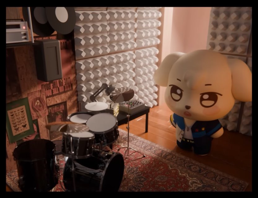 ユノは亡くなったお兄さんの...😭😭😭(世界観ストーリーの話です)
これもかなり再現率高い！
 #ANITEEZ #ATEEZ