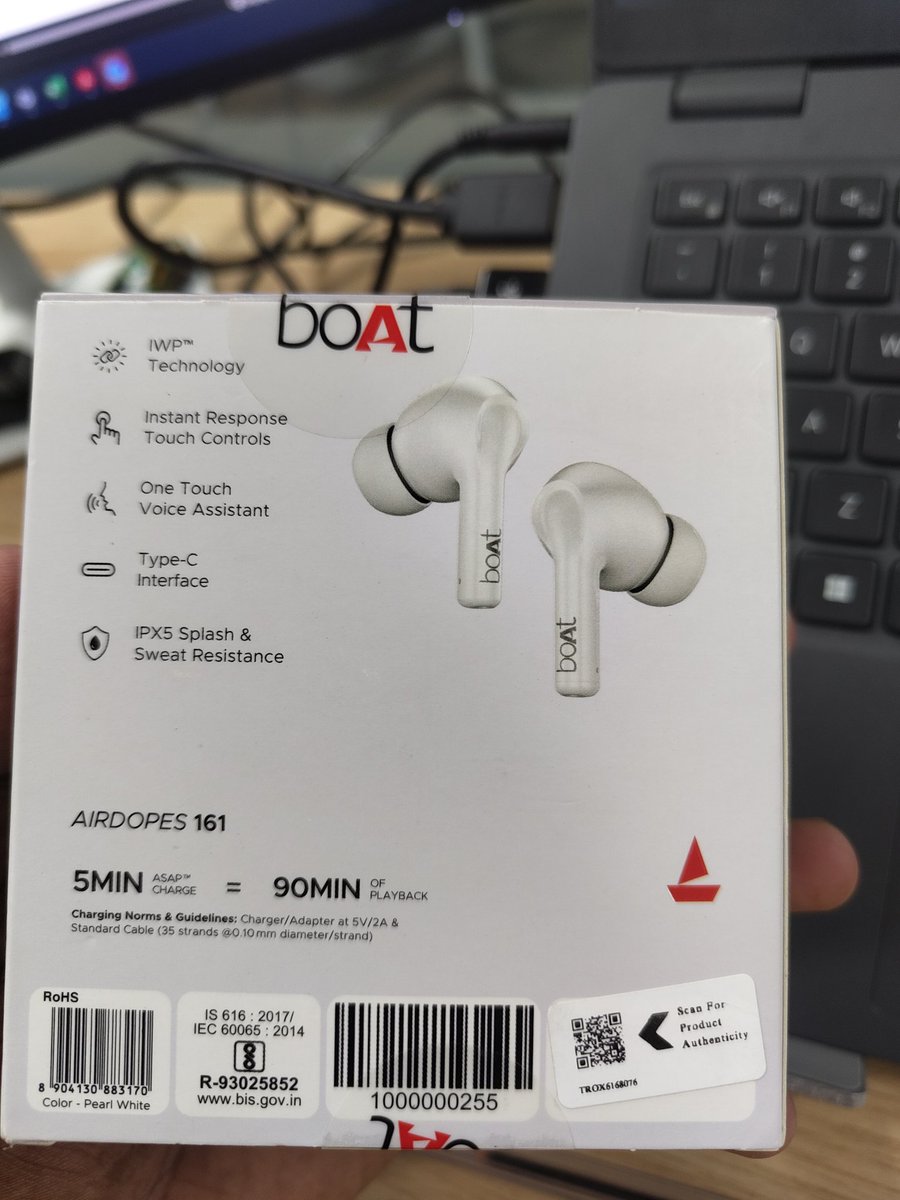 ShajiJr2's tweet photo. Dear @RockWithboAt
I am writing to inform you that I have received the wrong product for my order (Order ID: 9503387)
I had ordered a boAt Wave Fury – Active Black smartwatch. However, the item delivered to me is boAt Airdopes 161 https://t.co/GKS16pesM7