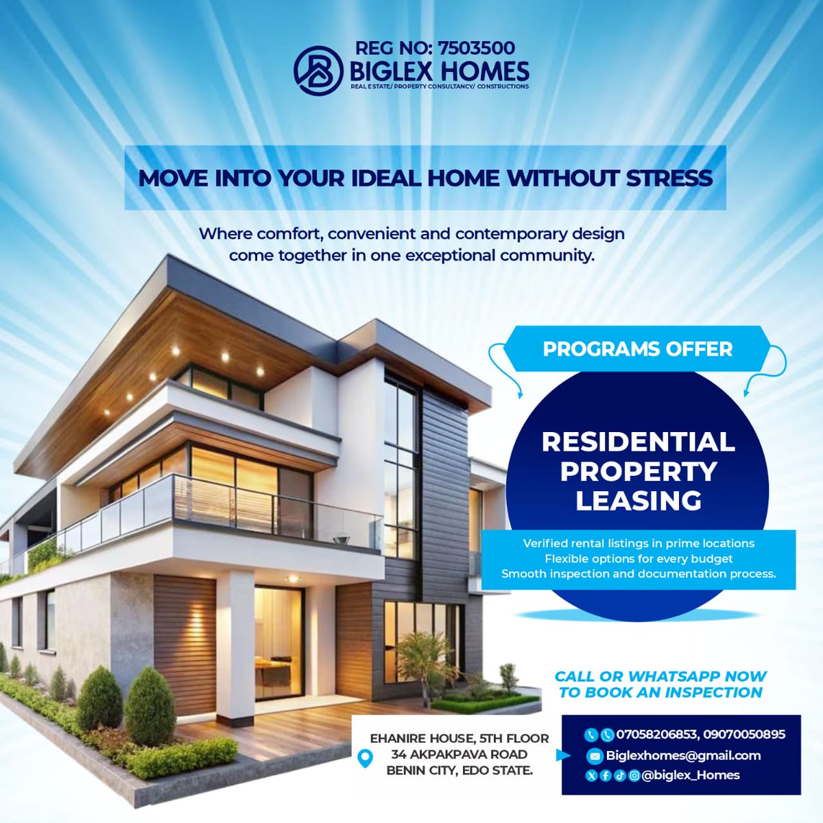 Biglexhomes's tweet image. Find a home without the stress.

Biglex Homes offers verified apartments, flexible options, and a smooth move-in process.

Ready to move?
📞 07058206853, 09070050895
📩 DM for available listings

#BiglexHomes #PropertyLeasing #ApartmentForRent #RealEstateNigeria #FindAHome