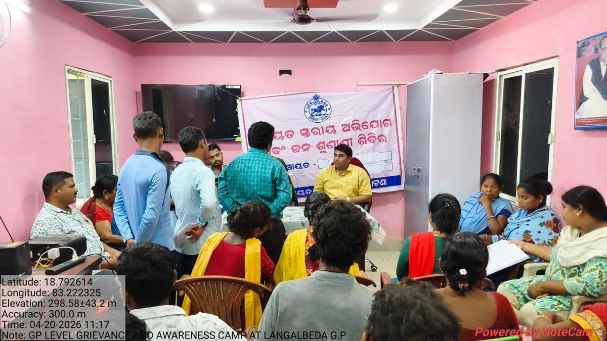 GP level grievance held at Langalbeda  GP of Narayanpatna block where grievances are addressed n awareness done reg various govt sponsored programmes.