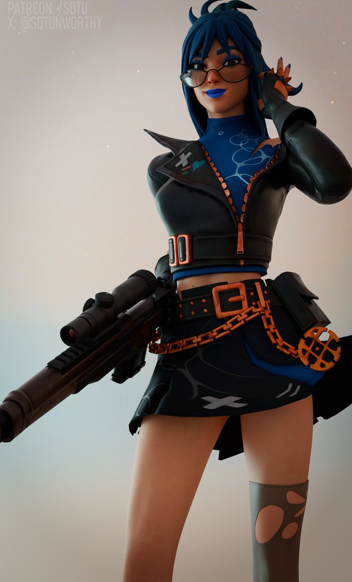 SDTunworthy's tweet image. A render a day! Day 7! Messing around more with props and showing flow with clothing! Which one is your favorite?

Hope by @x_RedEyes 

#fortnitehope #fortnite #b3d #Blender #renderaday