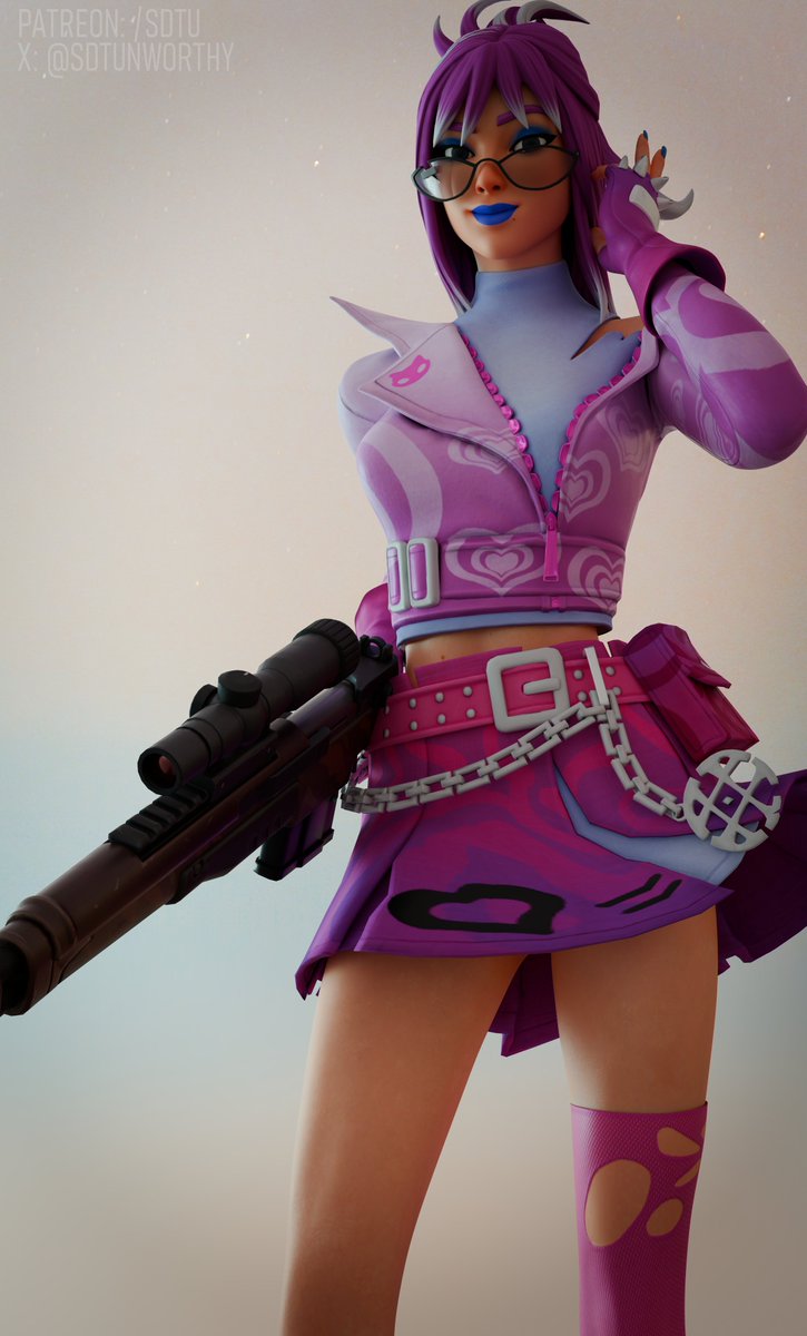 SDTunworthy's tweet image. A render a day! Day 7! Messing around more with props and showing flow with clothing! Which one is your favorite?

Hope by @x_RedEyes 

#fortnitehope #fortnite #b3d #Blender #renderaday