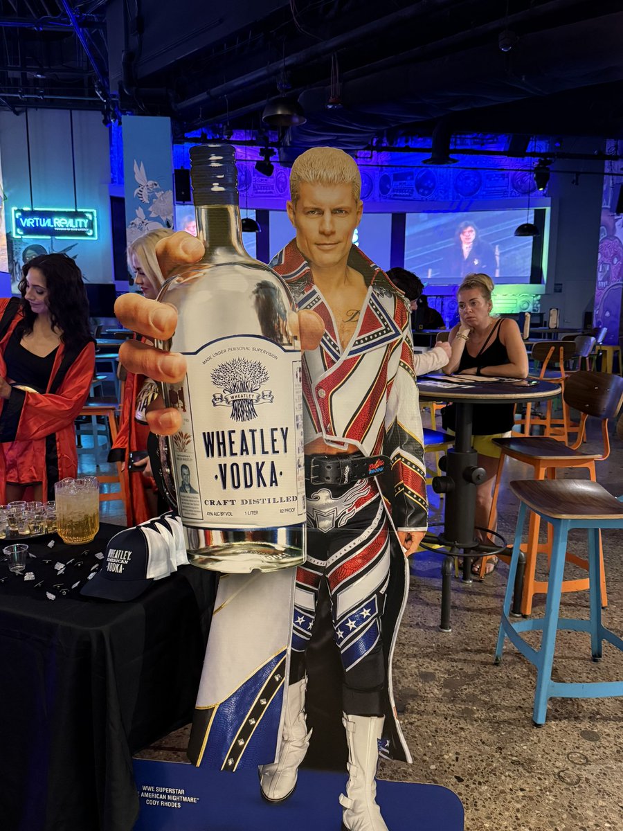 ooberfan's tweet image. For any #nightmarefamily still on the strip, there’s an @WheatleyVodka tasting in the front of #MGMGrand … #wrestlemania