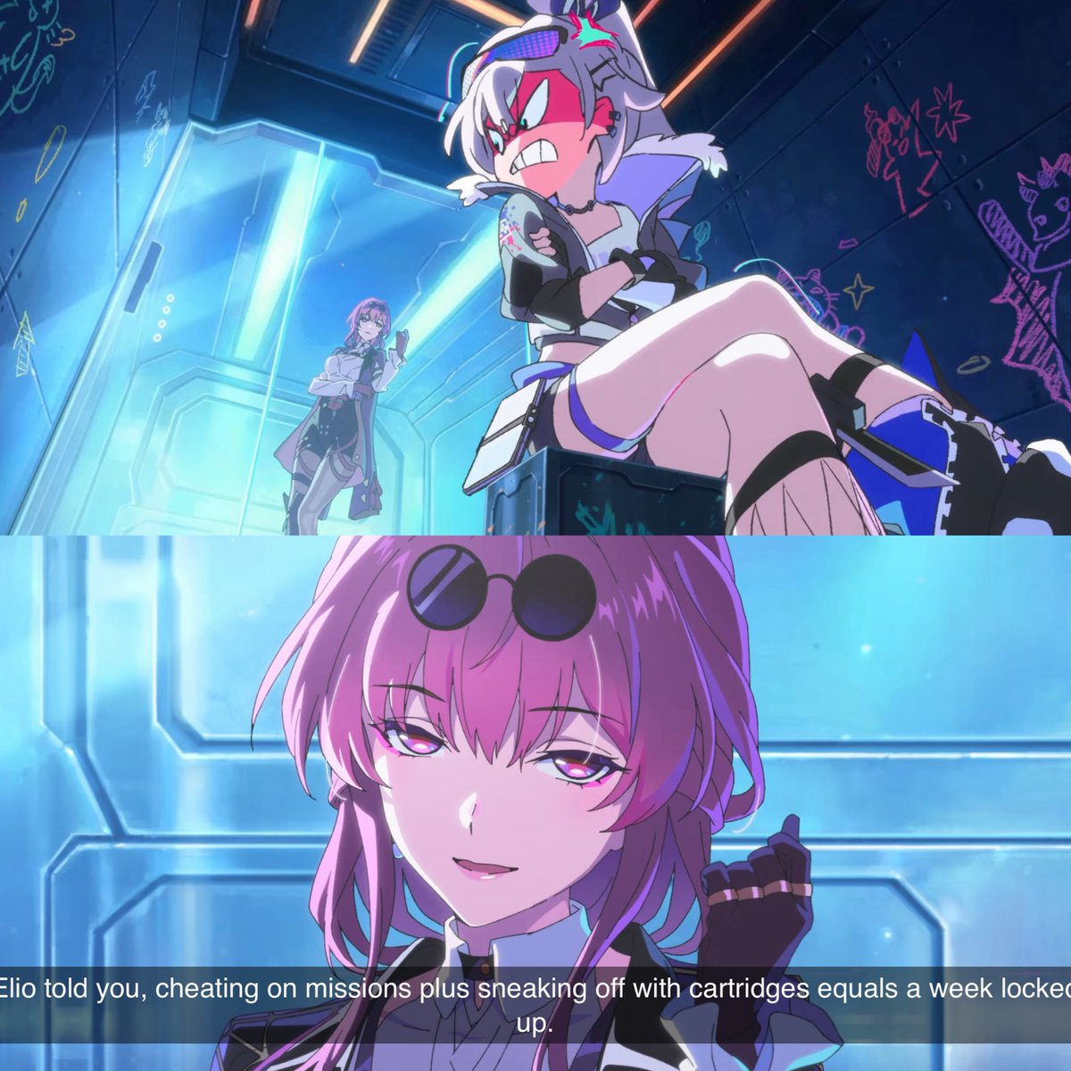 do all of them get locked up for not following the script or did they have to implement that for silver wolf only 😭 picturing blade locked up feels funny