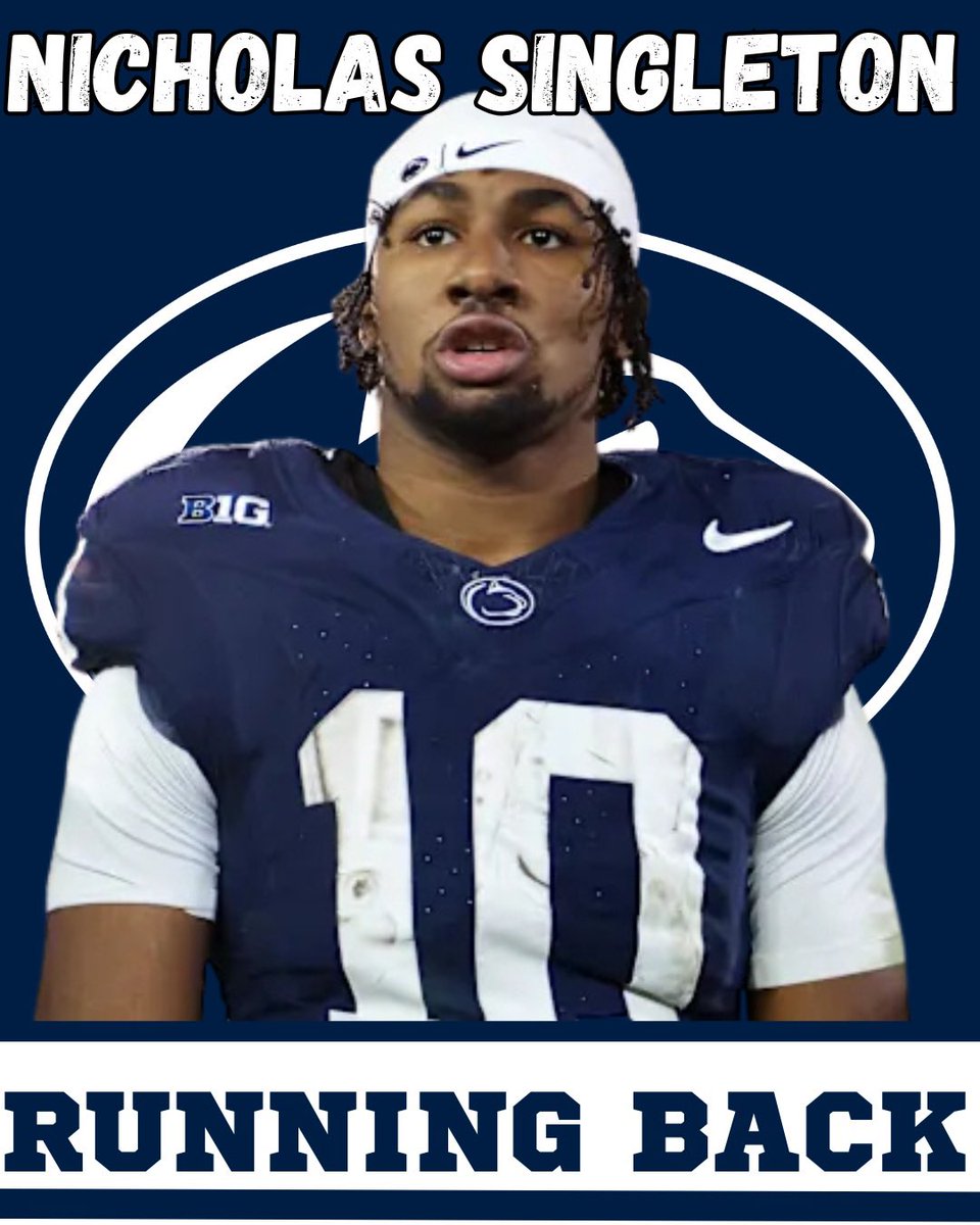 FantasyBowl's tweet photo. 🚀 RUTA AL DRAFT: Día 56 de 75 🏈

Nicholas Singleton, RB, Penn State 🦁 💤💤💤

• El Perfil: Un espécimen físico de élite (1,83 m, 102 kg). Singleton es el prototipo de "Home Run Hitter"; un corredor que no busca las 3 yardas, busca la zona de anotación en cada acarreo.

• Fue un verdadero freshman de +1,000 yardas, demostrando que su físico estaba listo para el nivel profesional desde los 18 años.

• Tiene un conjunto de habilidades de recepción muy pulido (102 capturas en PSU) y es un bloqueador de élite. Es un RB de 3 downs que la NFL valora muchísimo.

• El Factor "Descuento": La rotura del pie en el Senior Bowl es lo mejor que le pudo pasar a tu equipo de Dynasty. Está bajando en los tableros, pero el talento de atleta de élite sigue ahí. Una vez sano, tiene la velocidad para superar a cualquier RB que se haya tomado antes que él.

• Veredicto Fantasy (Dynasty):
• La Gran Apuesta: Singleton es el candidato número uno para ser ese corredor de "media ronda" (final de la 1ra / inicio de la 2da) que termina produciendo como un Top 5.

Si los demás en tu liga tienen miedo de la radiografía, tú abraza el valor. Estás comprando un Ferrari a precio de sedán solo porque tiene una abolladura en la puerta.

• Proyección: 

Ronda 2-3 NFL.

Ronda 2 del draft de rookies dynasty con upside de RB titular.