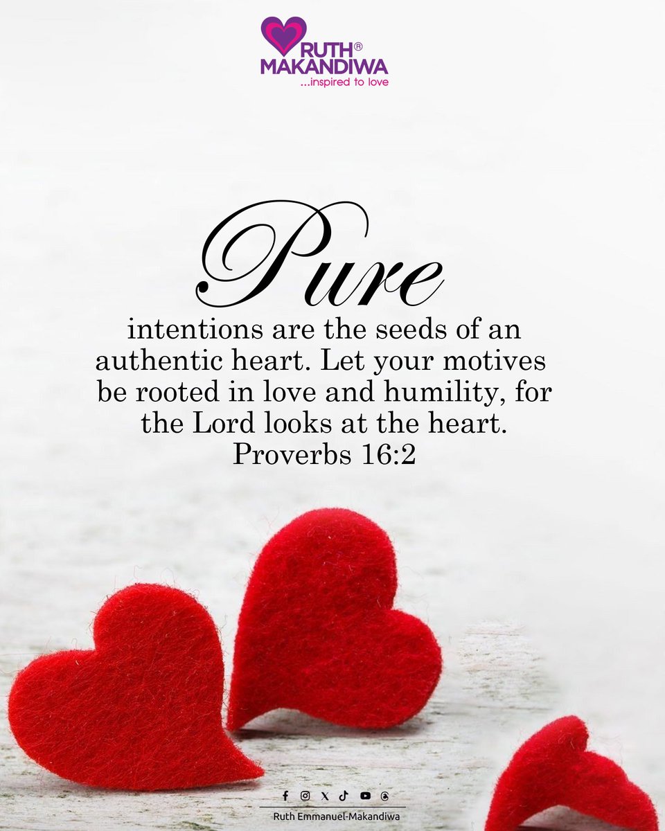 ruthmakandiwa's tweet image. Proverbs 16:2 All the ways of a man are clean and innocent in his own eyes [and he may see nothing wrong with his actions],
But the Lord weighs and examines the motives and intents [of the heart and knows the truth]. (AMP)

#Jesus
#intentions
#motive
#EmmanuelMakandiwa