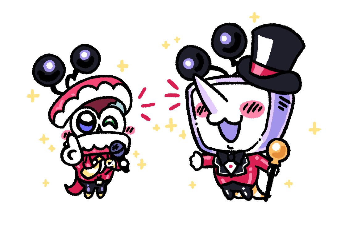 i am nothing if I don’t love my silly little entertainers in their red tailcoats who are soooo desperate to make humans happy and be loved and have a little breakdown over it ❤️ #caine #tenna