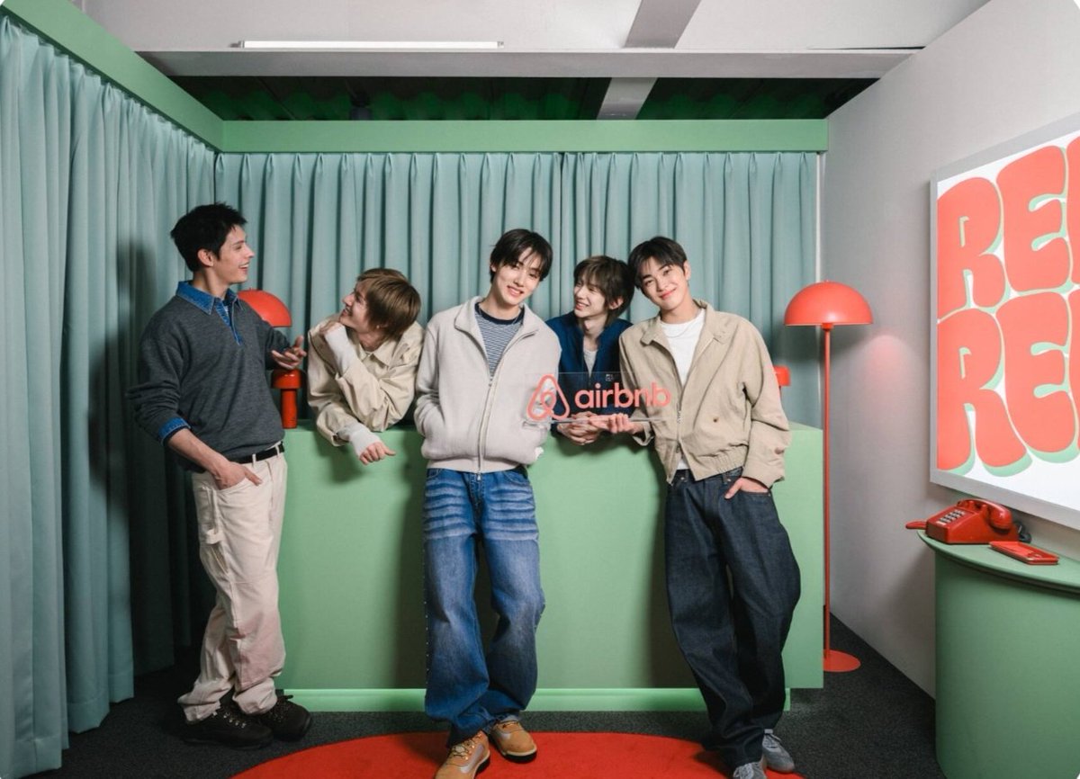 juhoonim's tweet photo. In partnership with Airbnb, CORTIS will launch a pop-up space inspired by ‘Green vs Red’ speaking much ‘bout the group’s latest release concept. The experience is gonna be interactive and immersive, while reservations will be available starting on April 23rd. https://t.co/sSI5OzBaBp