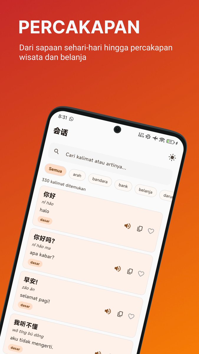 firmanvsly's tweet photo. yuk belajar bahasa mandarin pakai aplikasi Kamus Mandarin🤩fiturnya ada kosakata, percakapan, quiz dan offline ya😄download sekarang👉 https://t.co/62WhcPaAHO

#mandarin #kamus #kamusmandarin #bahasa #bahasamandarin #belajar #hanzi #pinyin #offline https://t.co/1L3D2N3aGK