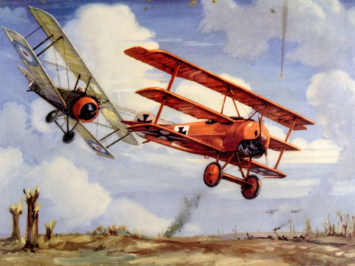 TheatrumBelli's tweet photo. 21 avril 1918 : Dernier vol du #Baron_rouge
---
Manfred von #Richthofen est à l’Allemagne ce que Georges Guynemer est à la France. Au-delà de l’élan patriotique qu’ils ont déchaîné, ils consacrent l’un comme l’autre l’avènement d’une race nouvelle, celle des véritables pilotes de chasse, dépassionnés, calculateurs et méthodiques.

À l’inverse de son maître, Boelcke, Richthofen ne révolutionne pas le combat aérien. Ce n’est pas véritablement un théoricien, ni même un meneur d’hommes ; ce n’est peut-être même pas un pilote brillant. Mais il applique les règles – ses règles – avec rigueur et précision.

Sa disparition au terme d’un engagement pour le moins confus plonge l’Allemagne dans la stupéfaction et la douleur. Les Britanniques sautent sur l’occasion pour redorer le blason d’un Royal Flying Corps particulièrement malmené. Les Allemands, sceptiques, récusent cette version des faits. Alors, qui a abattu Richthofen ?

Cette question agite le petit monde de l’aéronautique depuis des décennies. Malgré les différentes hypothèses avancées, les réponses, toutes aussi nombreuses, sont loin de faire l’unanimité
---
https://t.co/HvcSYdPixl