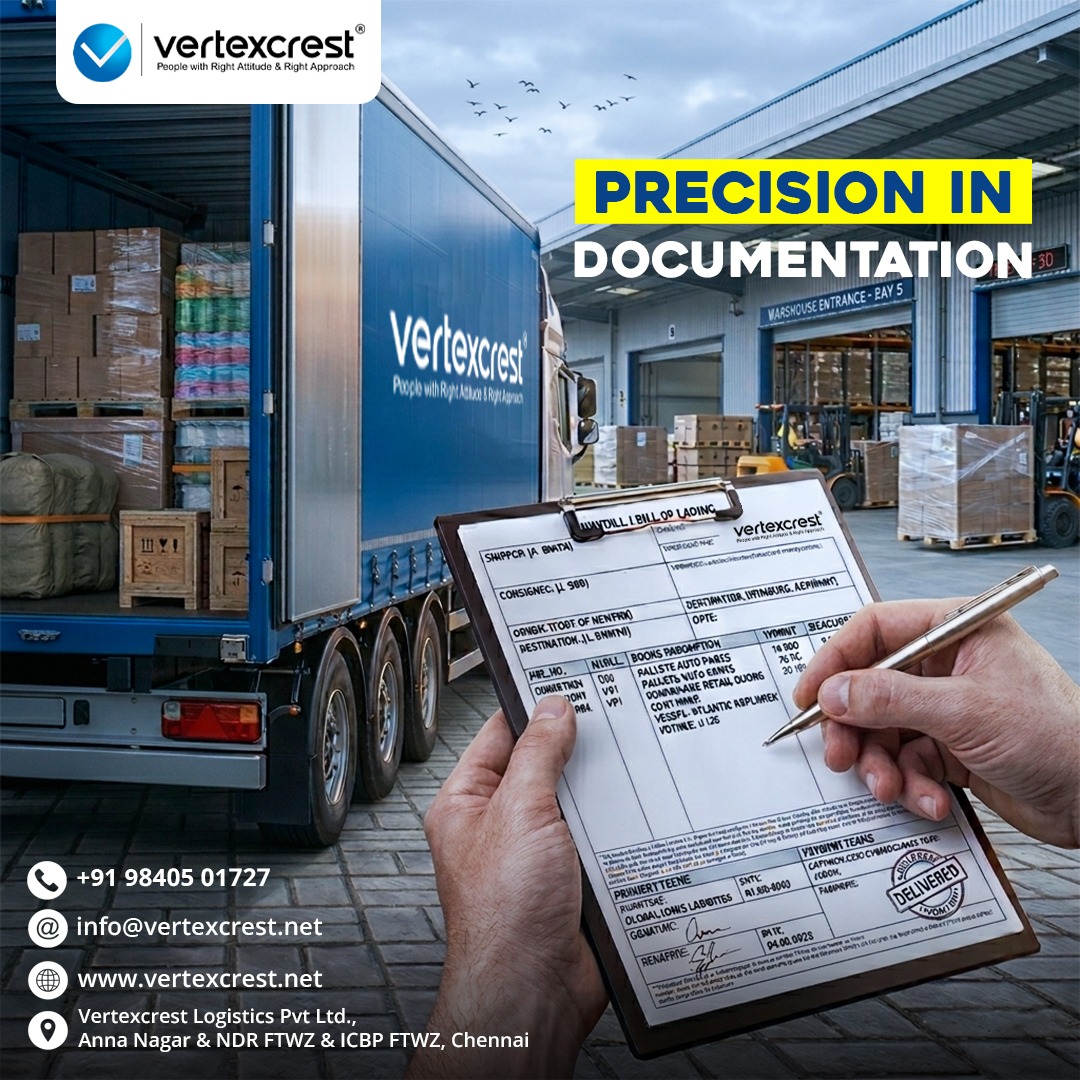 Vertexcrest_'s tweet image. Vertexcrest ensures accurate paperwork for hassle-free clearance.
#StrengthWithCare #LogisticsExcellence #ReliableSolutions #GentleTouch