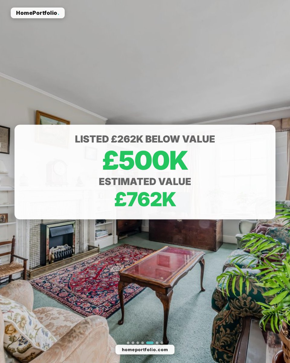 home_portfolio's tweet image. Little Chart, Styants Bottom Road, Seal Chart, Sevenoaks, TN15 0ES
3-bed flat.

Bought for £560,000 in 2019.
Now valued at £762,000.

£202,000 gained (+36%).
Rental yield: 3.9% (£2,450/mo).

📊Data: homeportfolio.com -- 435M+ UK property data points.
#UKProperty #buytolet