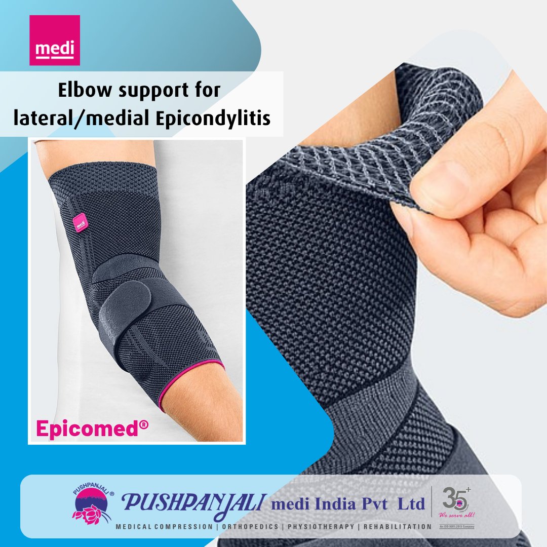 Our product, Epicomed comfort elbow support relieves pain and swelling with 3D silicone pads, offers adjustable compression.

Contact us: wa.me/+919163360368
Shop now: shop-pushpanjali.com/product/medi-e…

#Epicomed #ElbowSupport #TennisElbow #GolfersElbow