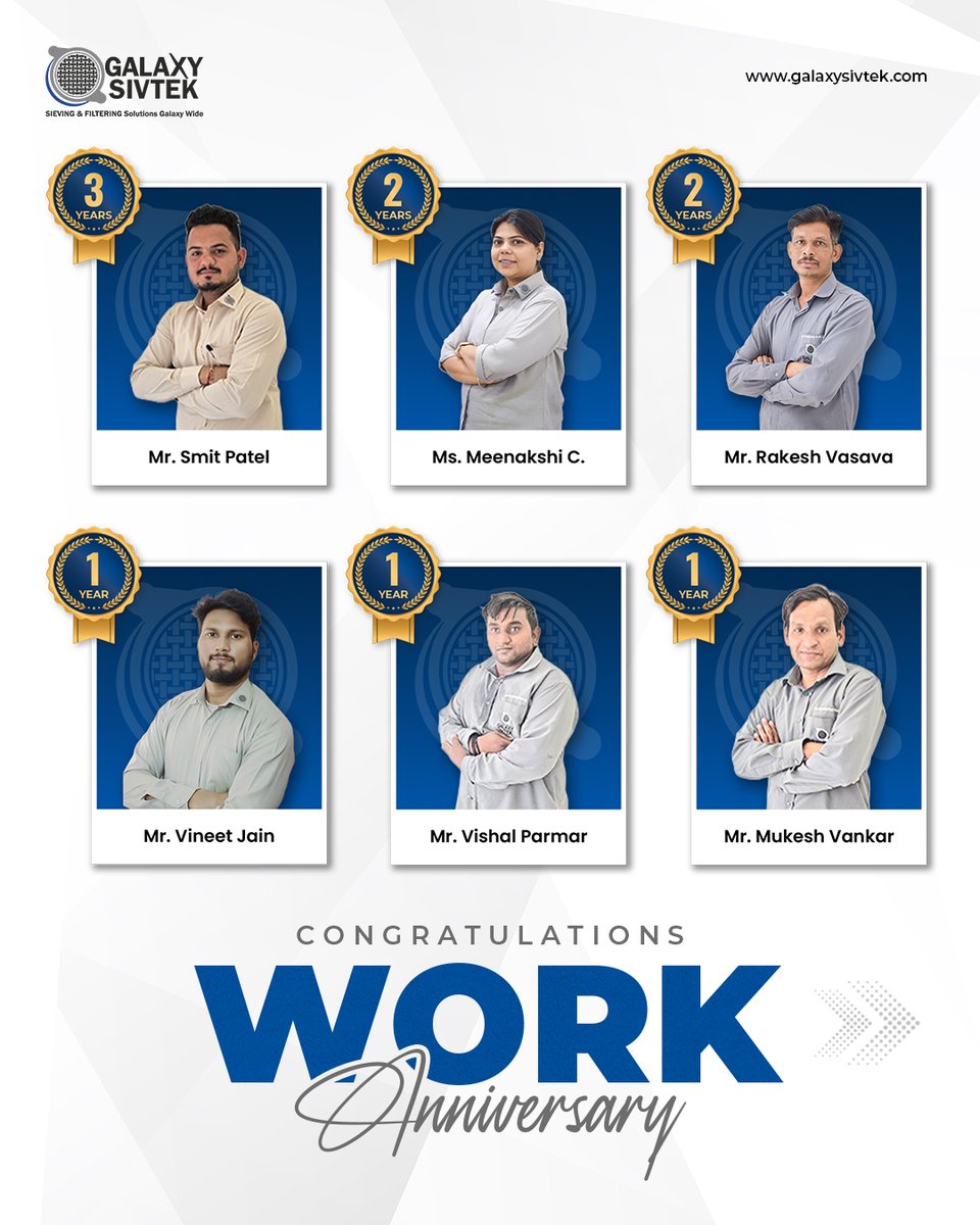 Congratulations on reaching another important milestone in your professional journey with Galaxy Sivtek.
Happy Work Anniversary to our amazing team – your dedication drives us forward every single day.

#TeamAnniversary #StrongerTogether #GalaxySivtekTeam