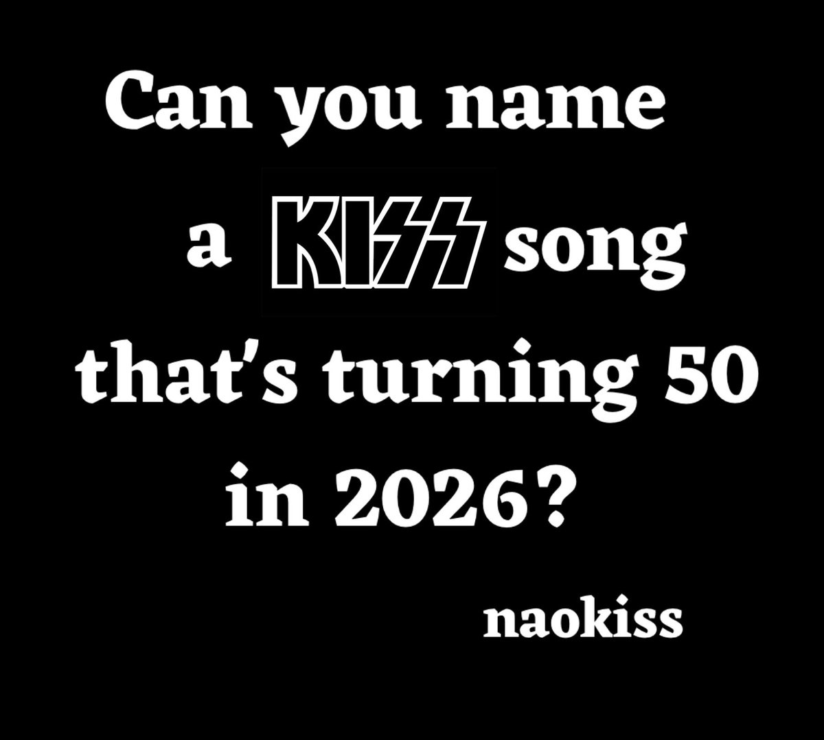 naokiss's tweet image. #50thAnniversary #KISS #song