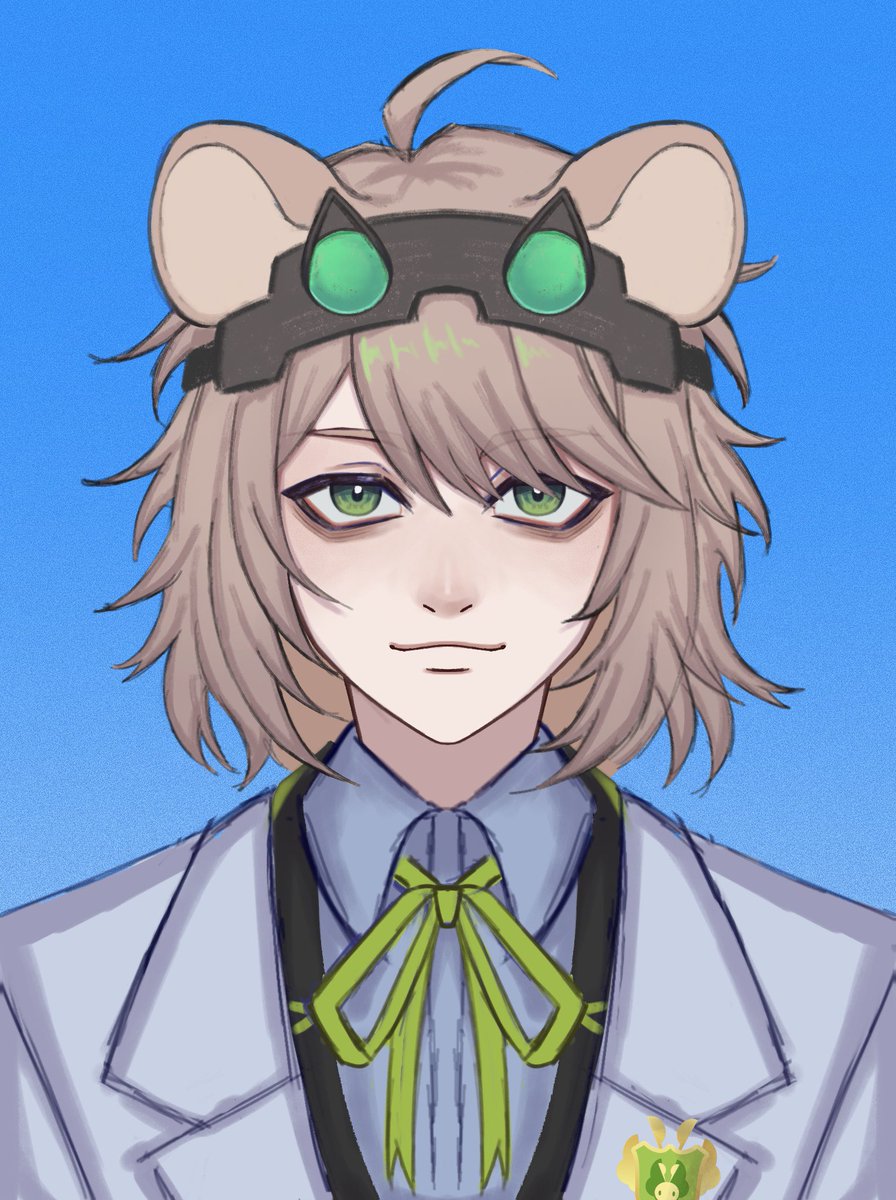 Y0miApple's tweet image. Following up, we have Tea and Nick, the other two nerds from Verdalis House 🤓
Nick is basically a rat who loves the Create Mod.
Then there’s Tea, who tortures his classmates with math problems, ughhhhh. And I spent a lot of time on his hair

#Vtubers #VtuberEN #CrestfallAcademy