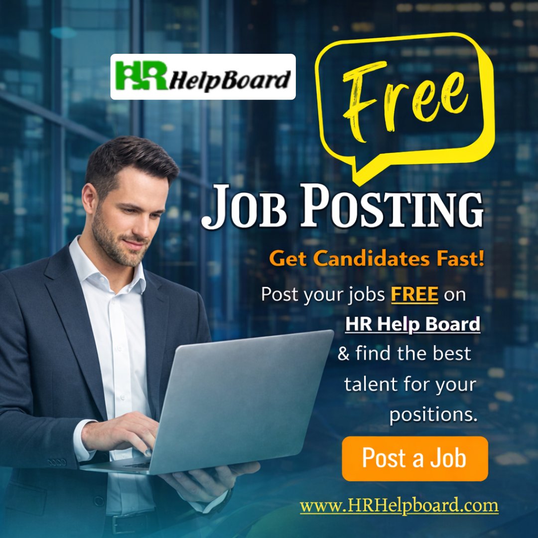 HRhelpboard's tweet image. Post Jobs for FREE on HR Help Board – Connect with thousands of verified professionals and hire the right talent faster.

bit.ly/3qmnXaL

#HiringNow #NowHiring #JobOpening #JobSearch #JobAlert #JoinOurTeam #RemoteWork #WeAreHiring #CareerOpportunities #JobHunt