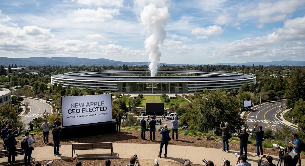 hemanth_tth's tweet image. Habemus CEO! ✨ The white smoke rises over Apple Park. The conclave has reached a decision. 💨 #AppleConclave #NewCEO