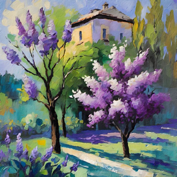 ArtisticLaurie's tweet photo. Art of the Day! "Lilac Garden". Buy at: https://t.co/qgu5pNpW5S https://t.co/JA2MvE3Nhp