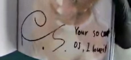he wrote the P.S. like his signature lol😭