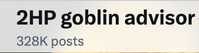 2HP goblin advisor tweet media