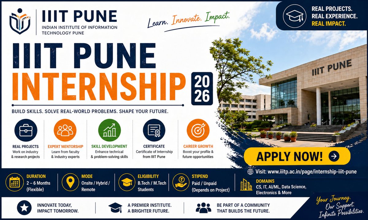 alexahirejobs's tweet image. IIIT Pune Internship 2026 – Engineering Students Apply Now

Apply Link:alexahire.in/iiit-pune-inte…

#workfromhome #workfromhomeopportunities #workfromhomejobs #workfromhomelife #jobalert