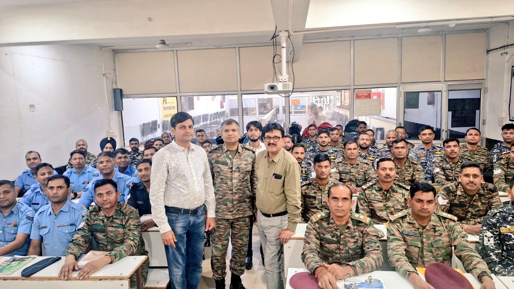 dgrIndia's tweet image. Lt Col Prashant Misra, DRZ (Central), presided over the inaugural ceremony of the #DGR-sponsored Cyber Security Course at IED, Agra on 28 Apr 26.

53 participants were addressed during the event by the Joint Director.

@ContactIedup @adgpi @indiannavy @IAF_MCC
@SpokespersonMoD