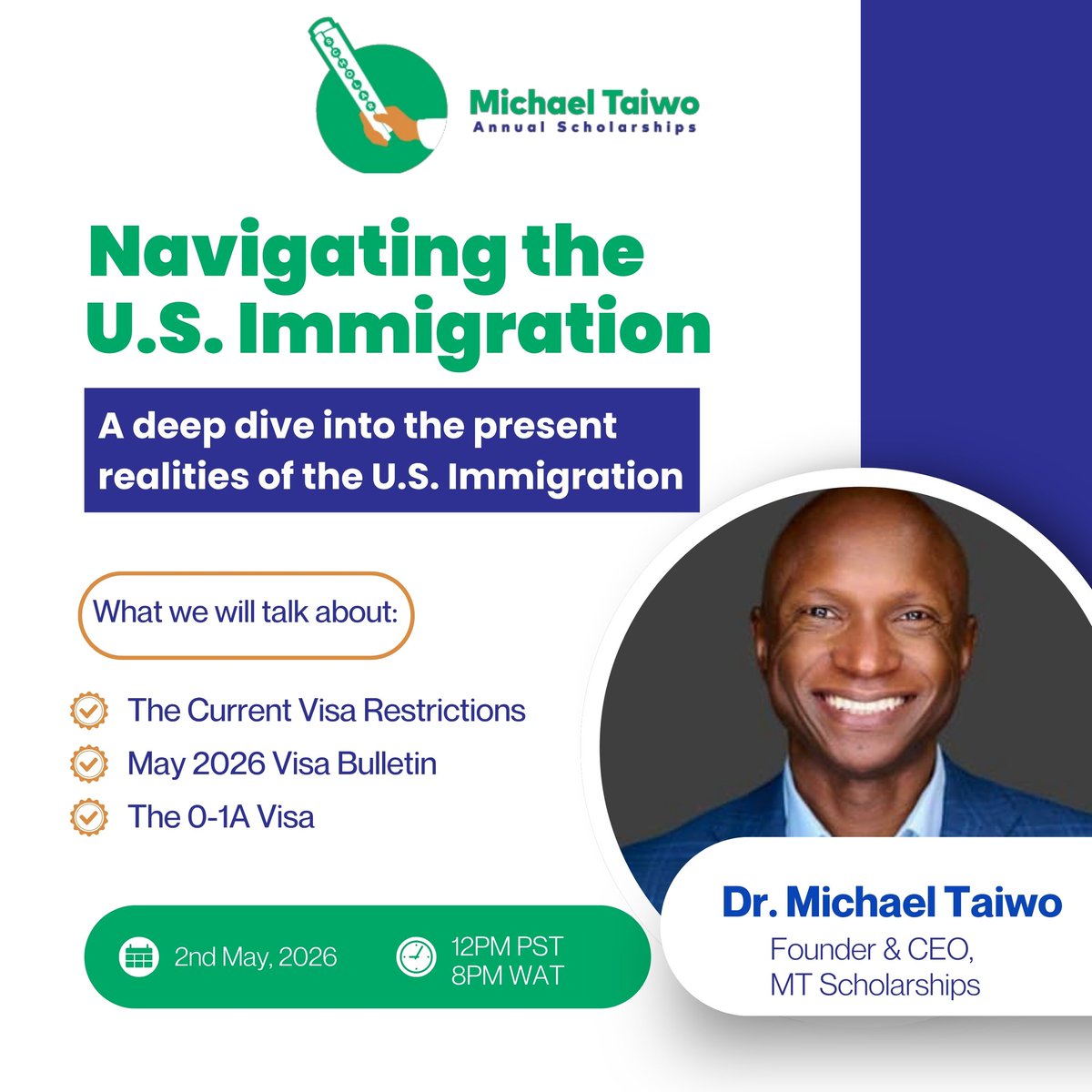Michael Taiwo Annual Scholarships tweet media