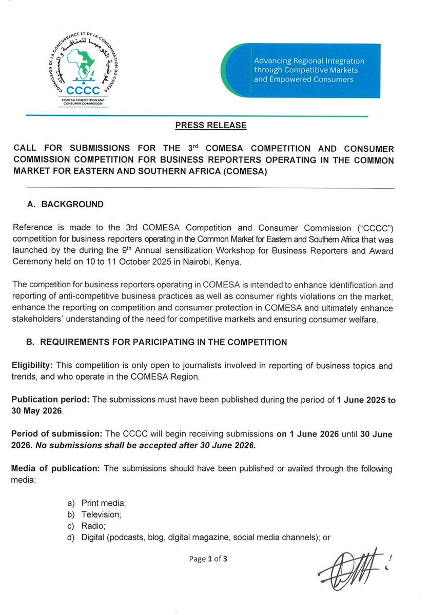 COMESA Competition & Consumer Commission tweet media