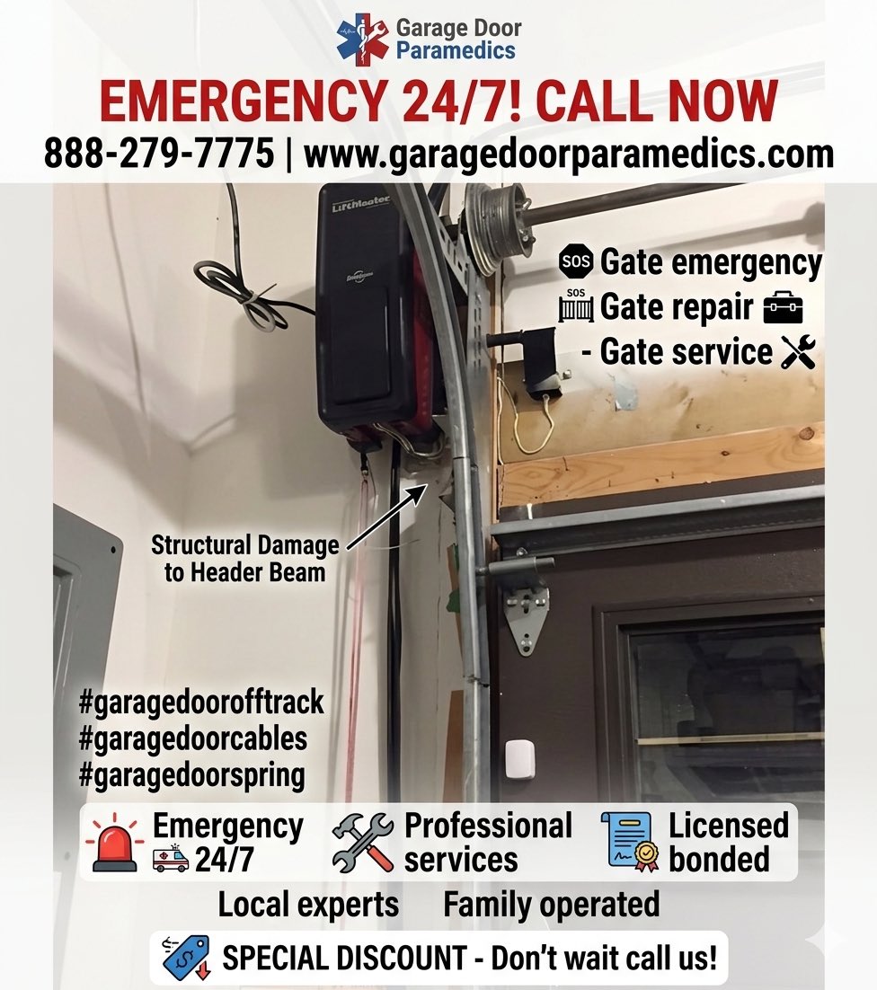 DoorParamedics's tweet image. Call now 888-279-7775
garagedoorparamedics.com
share.google/dRKQ8b4W2dEO6n…
m.yelp.com/biz/garage-doo…
#liftmaster
#Chamberlain
#genie
#allomatic
#eagle
#ramset
#gaterepair
#gateemergency
#gateservice
