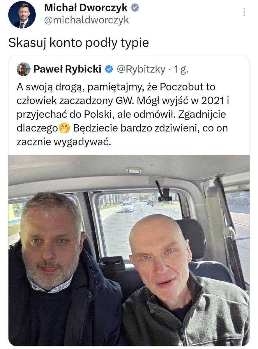 Ależ to jest mocne. I ma wielopoziomowy wymiar. Także poziom tego trwałego podziału w PiS. Podziału na linii choćby stosunku do zbiegów z nieboszczki Suwerennej Polski.