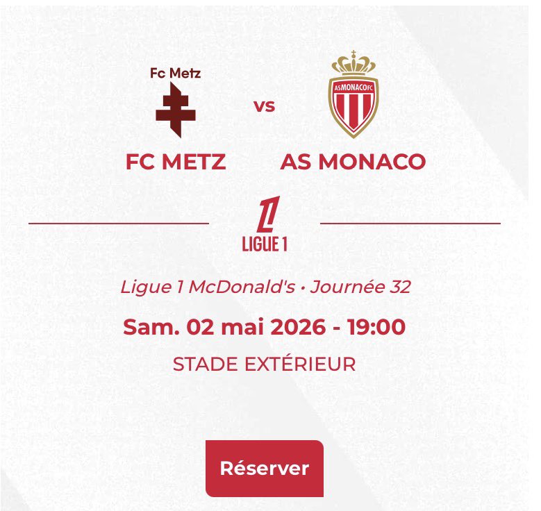 glennthebest98's tweet image. ‼️La billetterie pour les places en parcage pour Metz est ouverte‼️
#AsMonaco
#FCMASM

 billetterie.asmonaco.com/fr/catalogue/m…