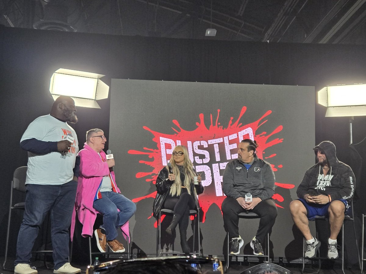 Cobby509's tweet photo. Happy anniversary @BustedOpenRadio! @davidlagreca1 @bullyray5150 @THETOMMYDREAMER @TheMarkHenry #BustedOpen247 https://t.co/OjfkCDHnWv