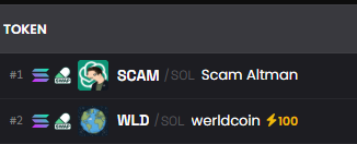 futuremilli0ns's tweet photo. BOTH TOKENS OF $SCAM ALTMAN ARE ON TOP $WLD

3M3E4gf17jjeeZomna61H4rhMs5HVY8ypD7mUdZRpump https://t.co/XDlrjUSK46