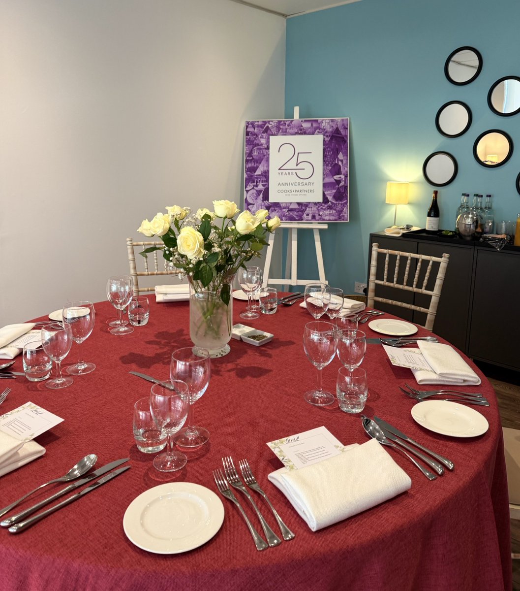 Cooks_Partners's tweet image. Set up for one of our recent tastings, with every detail thoughtfully prepared to create a welcoming and elevated dining experience.

#BespokeCatering #CooksandPartners #FineDining #LondonVenues #BespokeEvents #EventDesigners #LondonEvents #EventsIndustry #LondonCaterer #Tastings