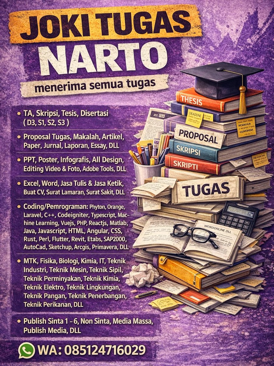 amo - Bisa joki semua tugas tweet media