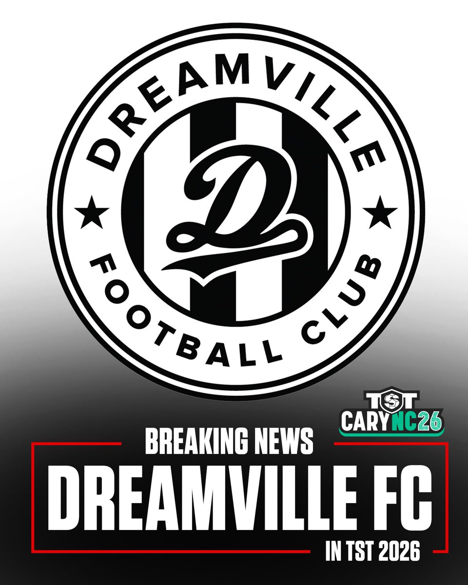 TST7v7's tweet photo. J. Cole’s Dreamville is putting a team in TST!

Dreamville FC is entering the home state tournament, carrying the spirit of a brand that’s shaped sound, culture, and community across the globe.

From North Carolina to the world, Dreamville has built a legacy. Now they’re back to try and claim the top spot at TST.

Roster and kit reveal coming soon.