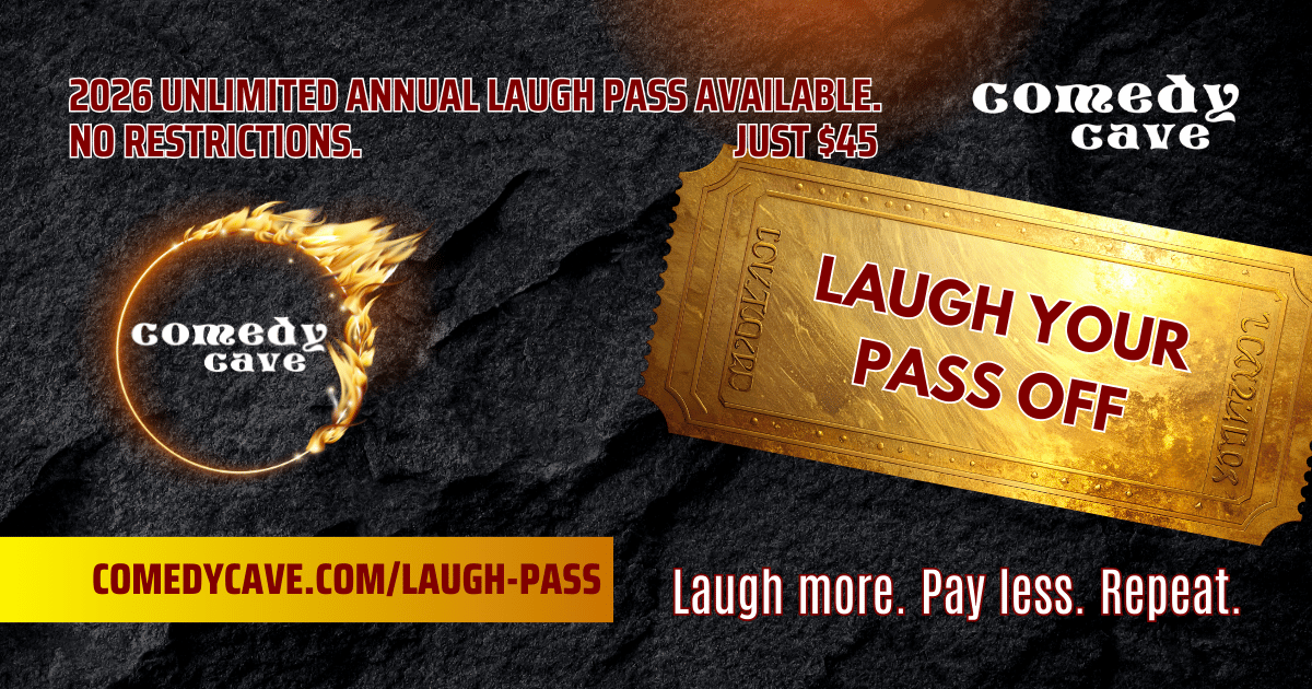 ComedyCave's tweet photo. If you’ve been coming more than once… this is your sign.

🦖 Laugh Your Pass Off memberships - only $45
🍖 Half-Price Rib Dinner
😂 Live comedy with Michael Moses

🎟️ Learn more: https://t.co/JFGbx21XDY https://t.co/CgqYZsheLb