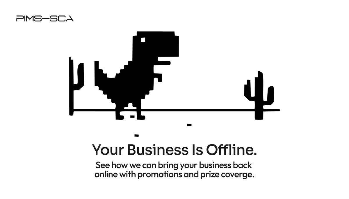 PIMSSCA's tweet photo. Is your business offline? Time to hit “start” and let PIMS-SCA help boost engagement by backing your promotions.

#promotionalinsurance #fixedfeepromotions #prizeinsurance #marketing #advertising #prizecoverage #gaming #lotteryinsurance #promotions #salespromotions https://t.co/eiNbQ8ot0l
