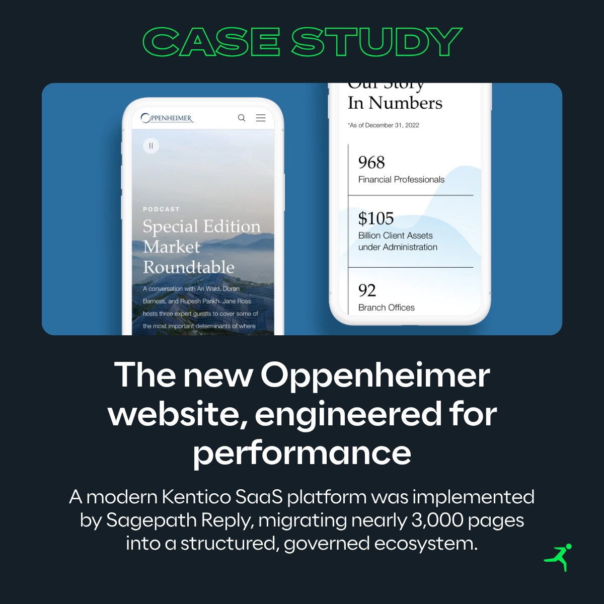 _Reply_US's tweet photo. .@SagepathReply delivered a high-performance, scalable website for @Oppenheimer on Xperience by @Kentico SaaS.

+43% traffic
+65% session duration
-35% dev effort
$175K+ annual savings

Winner: Kentico Website of the Year 2025 (FS)

👉 https://t.co/Iqfuco9o0O https://t.co/dtPzAYg1OD