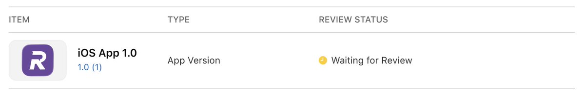 R1deReply's tweet photo. RideReply for iOS is officially in Apple’s hands. 👀

Version 1.0 is now “Waiting for Review,” which means we’re one approval away from letting your license plate have an inbox.

Tiny app. Weirdly useful idea. Big refresh-button energy. 🚗📱 https://t.co/iBngdH3tJ2