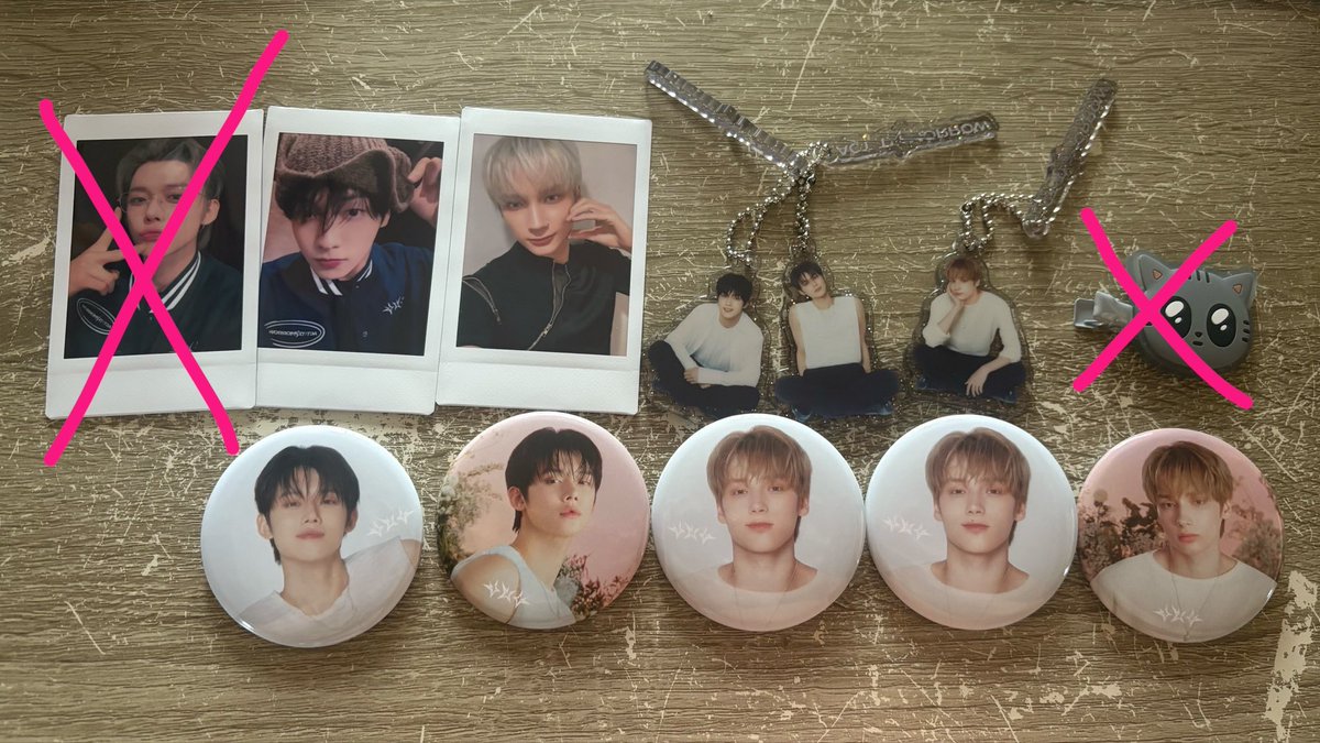 Be0mGyUcha's tweet photo. #txt交換 チェキ 缶バッジ キーホルダー 前髪クリップ ガチャガチャ

譲 スビン ヨンジュン テヒョン ダゴニャン ヒュニンカイ

求 ボムギュ🩷>🩵 チェキどちらでも⭕️ https://t.co/qivmg3B3Zt