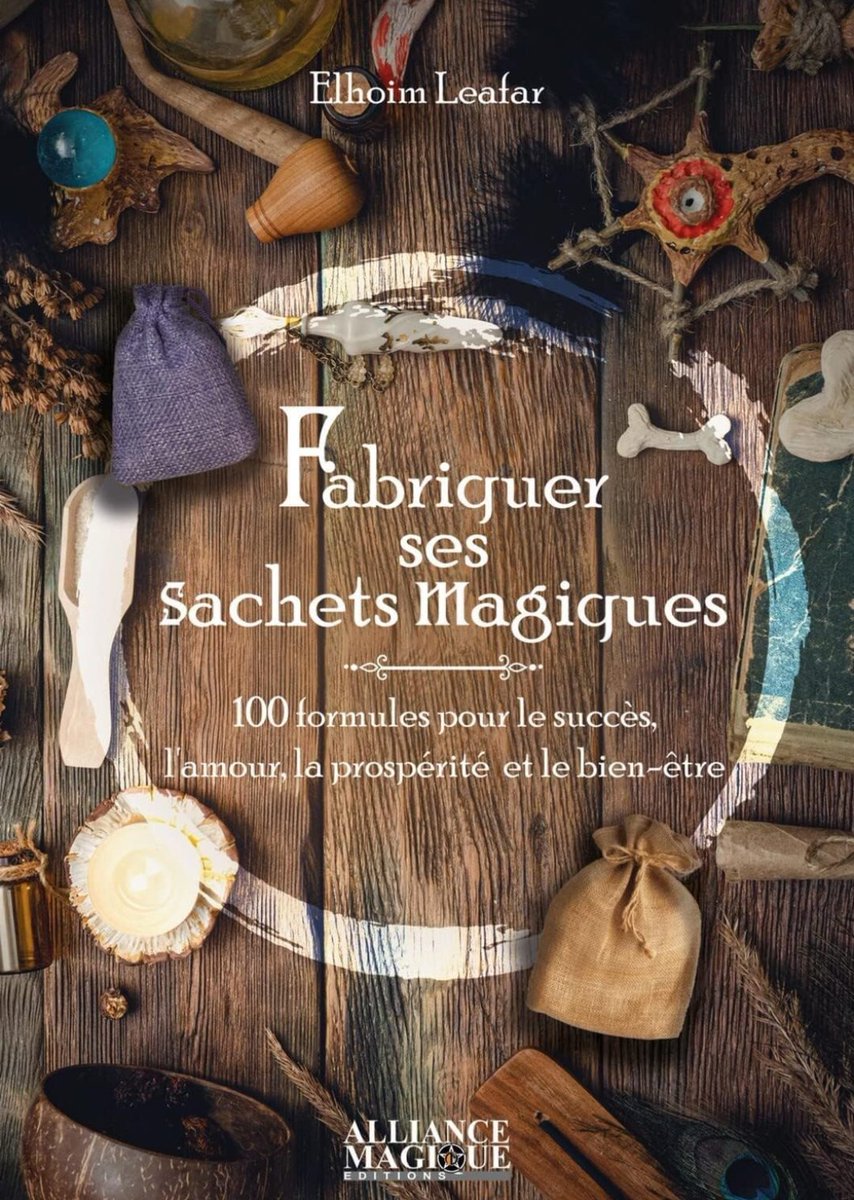 ElhoimLeafar's tweet photo. Publié en 2022. mon livre : "Fabriquer ses sachets magiques - 100 formules pour le succès, l'amour, la prospérité et le bien-être".
🔗: https://t.co/K37yhLKIDF
#Magie #Amulettes #Enchantements #sorcières #livres @AllianceMagique https://t.co/pB8XcygKZX