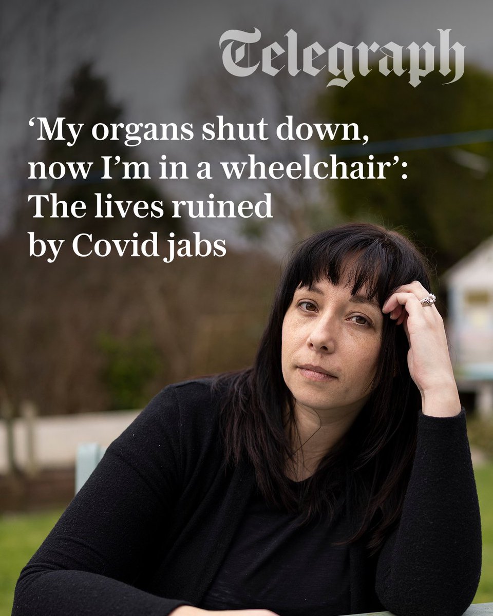 Telegraph's tweet image. 🔴 The vast majority of the 50 million people in the UK (and in other nations) who received Covid vaccines experienced few or no ill effects.

Yet six years later, the true scale of the Covid vaccines’ side effects is emerging.

Meet those coping with life-changing conditions ⤵️