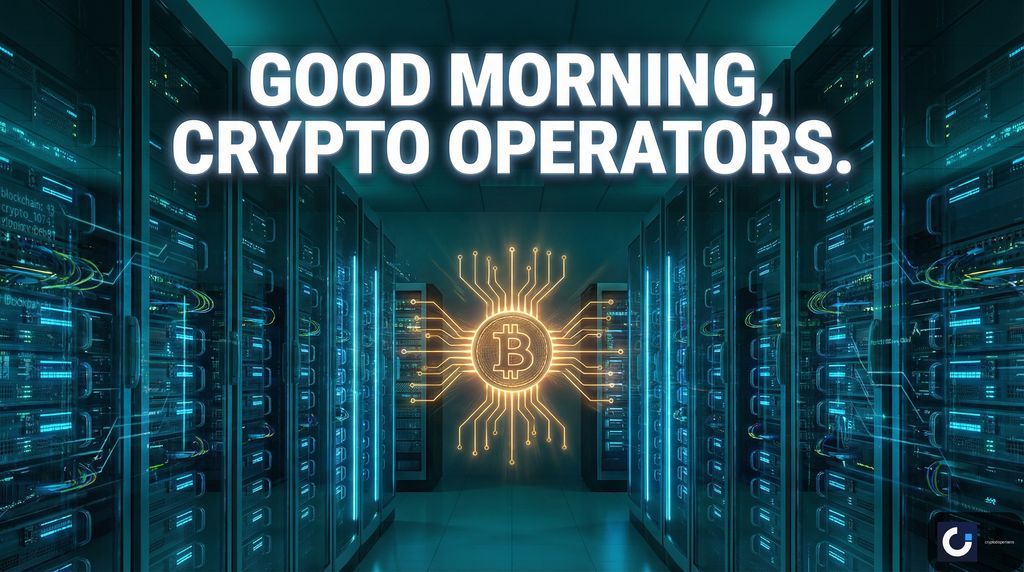 cryptodispenser's tweet image. Good morning, crypto operators.☀️

If it’s hard to buy,

it’s easy to stop.

Make it easier. Stay consistent.

#Bitcoin #Crypto #Fintech #UX #BTC #Adoption