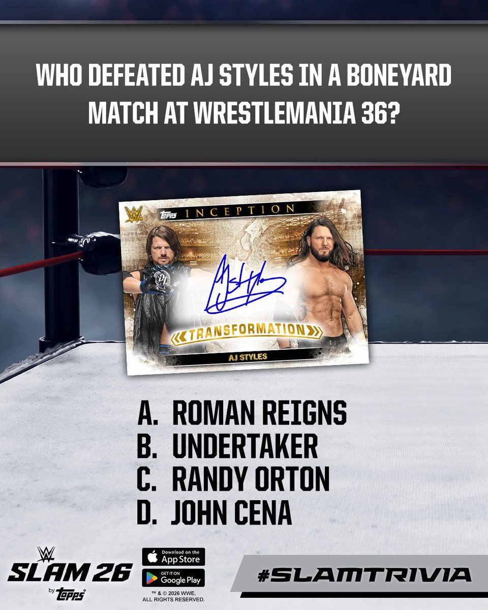 WWE SLAM by Topps® tweet media