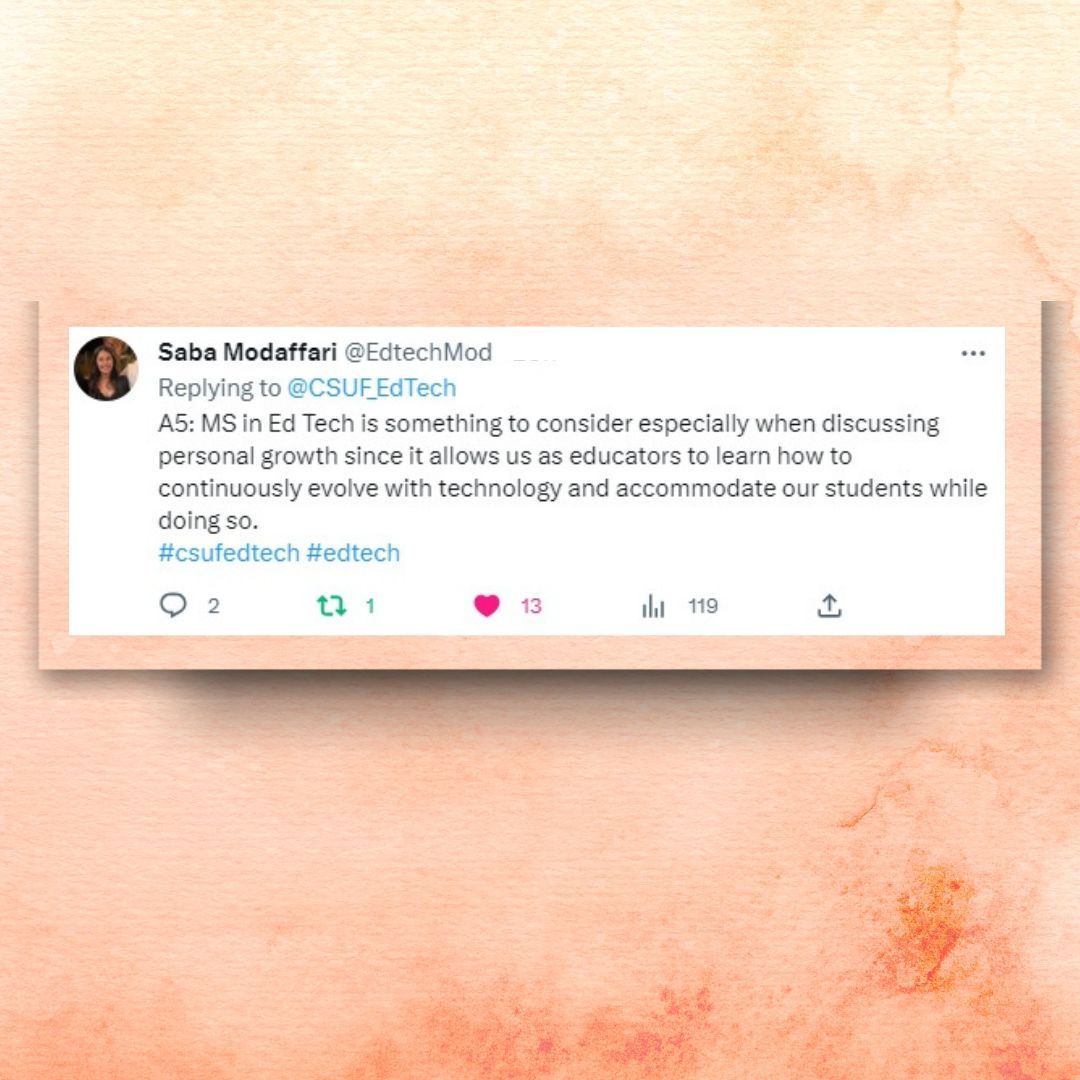 CSUF Ed Tech Program tweet media